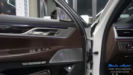 BMW 7시리즈(G11, G12) 14.9인치 안드로이드 올인원 네비게이션, 바우어 앤 윌킨스 스피커 커버 풀 세트