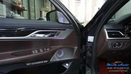 BMW 7시리즈(G12) 바워스 앤 윌킨스 앰비언트 스피커 커버, 크리스탈 기어봉 3종 세트, 최신형 D컷 M핸들 설치 / 경남 창원