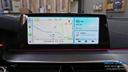 BMW 5시리즈(G30) 티맵, 카카오 내비, 네이버 지도 사용 순정 애플 카플레이 활성화 코딩 / 경남 창원