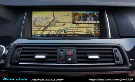 BMW 520d(F10) 아틀란 3D 터치 네비게이션 장착 / 경남 창원
