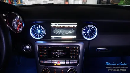 2015년 벤츠 SLK200(R172) 앰비언트 라이트 확장, 송풍구 앰비언트, 다이아몬드 그릴 / 경남 창원