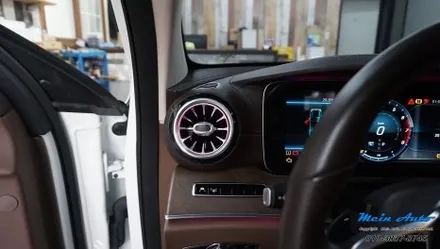 벤츠 E클래스(W213) 와글 캐스터 에어 터치 작업, 앰비언트 송풍구, 4D 부메스터 전동트위터 장착