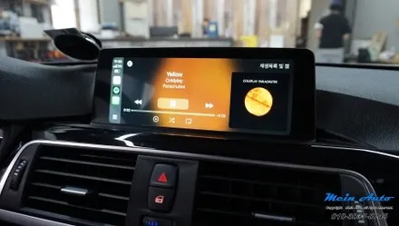 BMW 3시리즈(F30) 티맵, 카카오 내비, 네이버 지도 사용 유무선 애플 카플레이 & 안드로이드 오토 설치 / 경남 창원