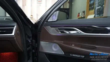 BMW 7시리즈(G12) 바워스 앤 윌킨스 앰비언트 스피커 커버, 크리스탈 기어봉 3종 세트, 최신형 D컷 M핸들 설치 / 경남 창원