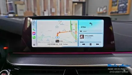 BMW 5시리즈(G30) 티맵, 카카오 내비, 네이버 지도 사용 순정 애플 카플레이 활성화 코딩 / 경남 창원