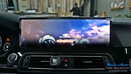 BMW 5시리즈(F10) 14.9인치 와이드 모니터 안드로이드 올인원 설치 / 경남 창원