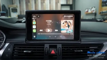 아우디 A7(4G8) 무선 애플 카플레이 & 안드로이드 오토로 티맵, 카카오 내비, 네이버 지도 사용하기 / 경남 창원