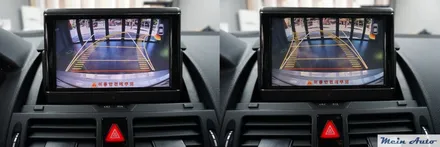 벤츠 C클래스에  아틀란3D 풀 터치 네비게이션과 PAS가 연동되는 후방카메라 장착하기 / 경남 창원