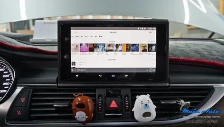 아우디 A6(C7) 순정 MMI 연동 안드로이드 셋탑 네비게이션 M2C-200A 카블릿 설치
