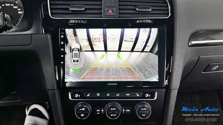 폭스바겐 골프 MK7 10인치 안드로이드 올인원 카나로 X PLUS, 국산 후방카메라 설치