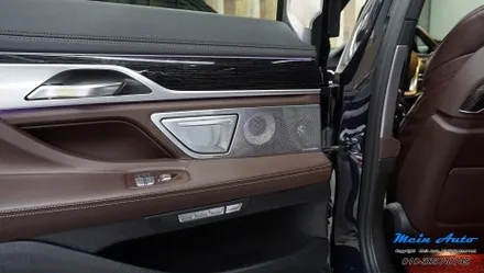 BMW 7시리즈(G12) 바워스 앤 윌킨스 앰비언트 스피커 커버, 크리스탈 기어봉 3종 세트, 최신형 D컷 M핸들 설치 / 경남 창원
