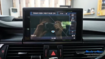 아우디 A6(C7) 아틀란 V5, HD DMB, 스마트폰 미러링 제이와이 커스텀 JY-Z1 / 경남 창원