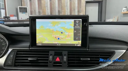 아우디 A6(C7) 35TDI 12.3인치 안드로이드 올인원, 아이나비 QXD7000, 에코파워팩 뉴 S8 / 경남 창원