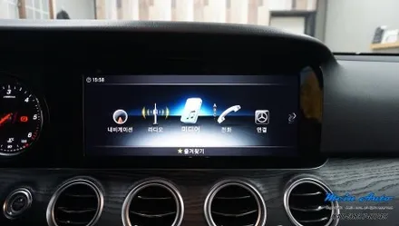 벤츠 E클래스(W213) 셋탑형 안드로이드 네비게이션 M2C-200A 플러스 설치
