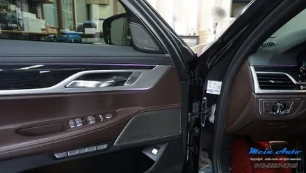 BMW 7시리즈(G12) 바워스 앤 윌킨스 앰비언트 스피커 커버, 크리스탈 기어봉 3종 세트, 최신형 D컷 M핸들 설치 / 경남 창원