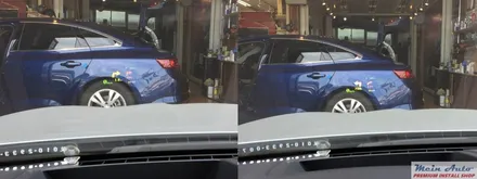BMW 520d에 아틀란 3D 터치 네비게이션 매립과 순정 HUD 연동 작업 / 경남 창원