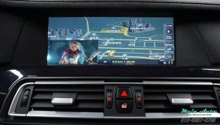 [창원 수입차 네비 매립] BMW 7시리즈 아틀란 3D 터치 네비게이션 매립 장착 / 경남 창원