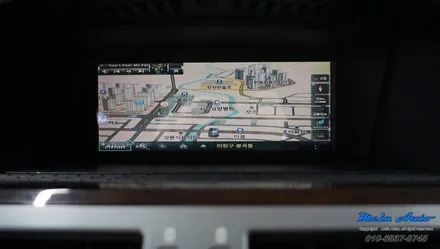 [창원 수입차 네비 매립] 구형 BMW 7시리즈(E65) 아틀란 3D 터치 네비게이션 매립 시공 / 경남 창원