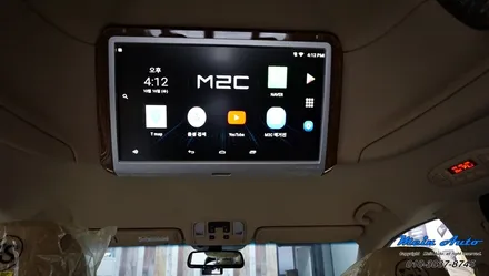 올 뉴 카니발(더 뉴 카니발) 하이리무진 안드로이드 셋탑 M2C 카블릿 장착, 천장 모니터 연동 작업 / 경남 창원