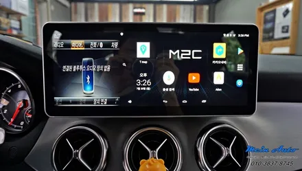 벤츠 GLA클래스(X156) 벤츠 전용 12.3인치 모니터와 안드로이드 셋탑 M2C-200A 카블릿 / 경남 창원