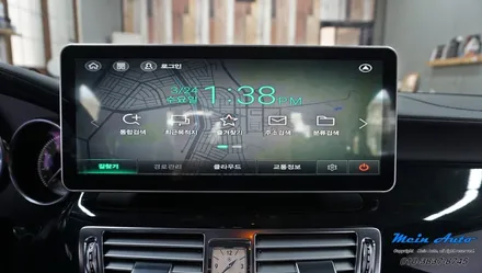 2014년 벤츠 CLS350(W218) 국산 12.3인치 모니터와 안드로이드 네비게이션 M2C-200A Plus / 경남 창원