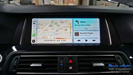 BMW 5시리즈(F10) 티맵, 카카오 내비 사용 무선 애플 카플레이 & 무선 안드로이드 오토 설치 / 경남 창원