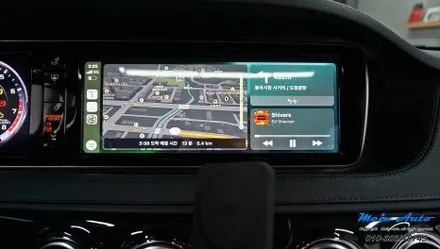 벤츠 S63 AMG(W222) 티맵, 카카오 내비 사용 무선 애플 카플레이 & 안드로이드 오토 설치 / 경남 창원