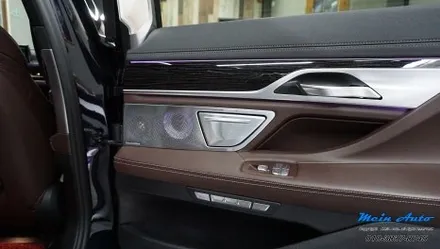 BMW 7시리즈(G12) 바워스 앤 윌킨스 앰비언트 스피커 커버, 크리스탈 기어봉 3종 세트, 최신형 D컷 M핸들 설치 / 경남 창원