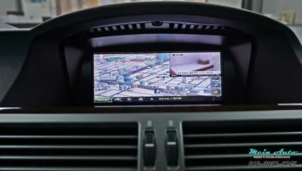 BMW 7시리즈(E66) 아틀란 3D 터치 네비게이션 매립과 주차 가이드라인 PAS 적용 후방카메라 장착 / 경남 창원