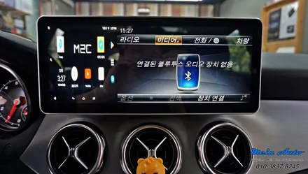 벤츠 GLA클래스(X156) 벤츠 전용 12.3인치 모니터와 안드로이드 셋탑 M2C-200A 카블릿 / 경남 창원