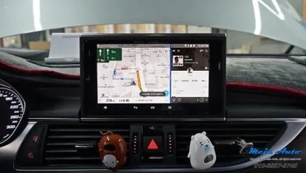 아우디 A6(C7) 순정 MMI 연동 안드로이드 셋탑 네비게이션 M2C-200A 카블릿 설치
