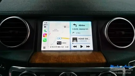 랜드로버 디스커버리4(L319) 티맵, 카카오 내비, 멜론 사용을 위한 애플 카플레이 & 안드로이드 오토 설치 / 경남 창원