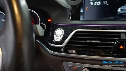 BMW 7시리즈(G12) 바워스 앤 윌킨스 앰비언트 스피커 커버, 크리스탈 기어봉 3종 세트, 최신형 D컷 M핸들 설치 / 경남 창원