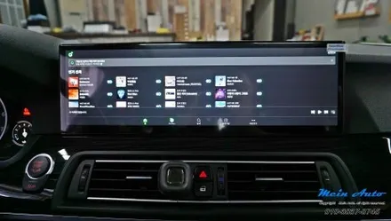 BMW 5시리즈(F10) 14.9인치 와이드 모니터 안드로이드 올인원 설치 / 경남 창원