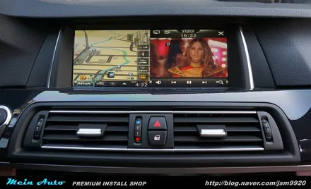 BMW 520d(F10) 아틀란 3D 터치 네비게이션 장착 / 경남 창원