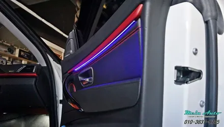 BMW 3GT(F34) 엠비언트 라이트 튜닝과 도어 방음 방진 / 경남 창원
