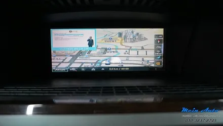 [창원 수입차 네비 매립] 구형 BMW 7시리즈(E65) 아틀란 3D 터치 네비게이션 매립 시공 / 경남 창원