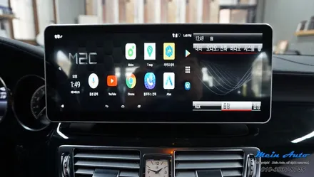 2014년 벤츠 CLS350(W218) 국산 12.3인치 모니터와 안드로이드 네비게이션 M2C-200A Plus / 경남 창원