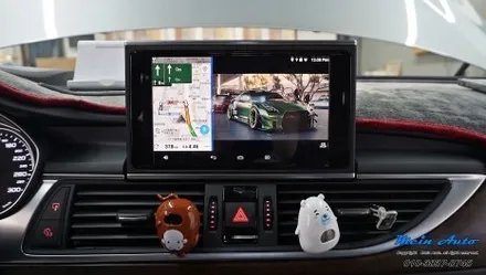 아우디 A6(C7) 순정 MMI 연동 안드로이드 셋탑 네비게이션 M2C-200A 카블릿 설치