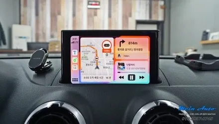 아우디 A3(8V) 티맵, 카카오 내비 사용을 위한 유무선 애플 카플레이 & 안드로이드 오토와 아우디 전용 후방카메라 설치