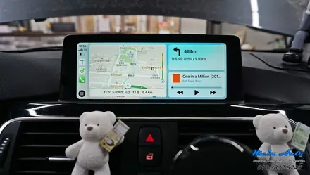 BMW 3시리즈(F30) 티맵, 카카오 내비 사용을 위한 무선 애플 카플레이 & 안드로이드 오토 설치 / 경남 창원