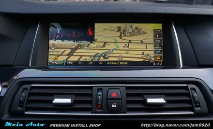 BMW 520d(F10) 아틀란 3D 터치 네비게이션 장착 / 경남 창원