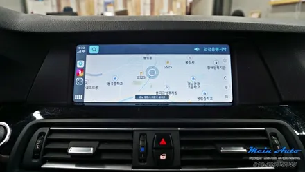 BMW 5시리즈(F10) 528i 아이나비 Z5000Plus 블랙박스, 풀 스크린 고화질 애플 카플레이 모듈 설치 / 경남 창원