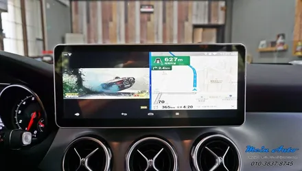 2018 벤츠 X156 GLA220 국산 12.3인치 모니터, 안드로이드 네비게이션 M2C-200A 셋탑 / 경남 창원