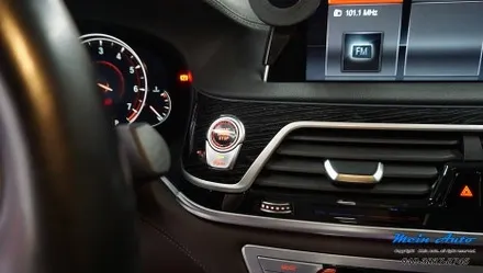 BMW 7시리즈(G12) 바워스 앤 윌킨스 앰비언트 스피커 커버, 크리스탈 기어봉 3종 세트, 최신형 D컷 M핸들 설치 / 경남 창원