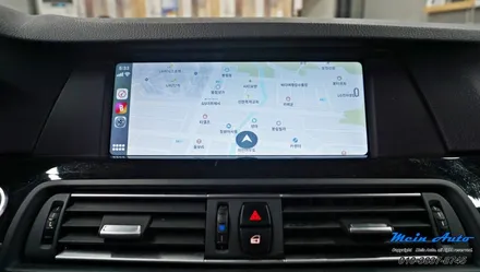 BMW 5시리즈(F10) 528i 아이나비 Z5000Plus 블랙박스, 풀 스크린 고화질 애플 카플레이 모듈 설치 / 경남 창원