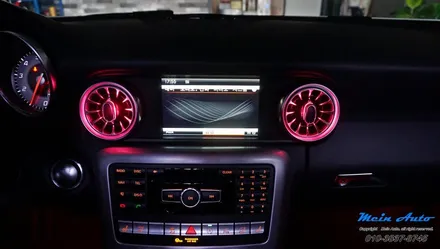 2015년 벤츠 SLK200(R172) 앰비언트 라이트 확장, 송풍구 앰비언트, 다이아몬드 그릴 / 경남 창원