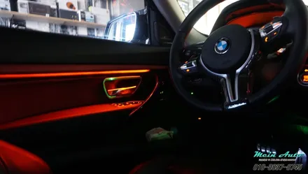 BMW 3GT(F34) 엠비언트 라이트 튜닝과 도어 방음 방진 / 경남 창원