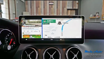 2018 벤츠 X156 GLA220 국산 12.3인치 모니터, 안드로이드 네비게이션 M2C-200A 셋탑 / 경남 창원