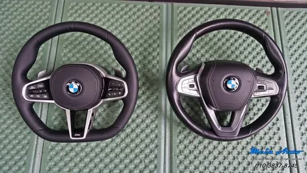 BMW 7시리즈(G12) 바워스 앤 윌킨스 앰비언트 스피커 커버, 크리스탈 기어봉 3종 세트, 최신형 D컷 M핸들 설치 / 경남 창원